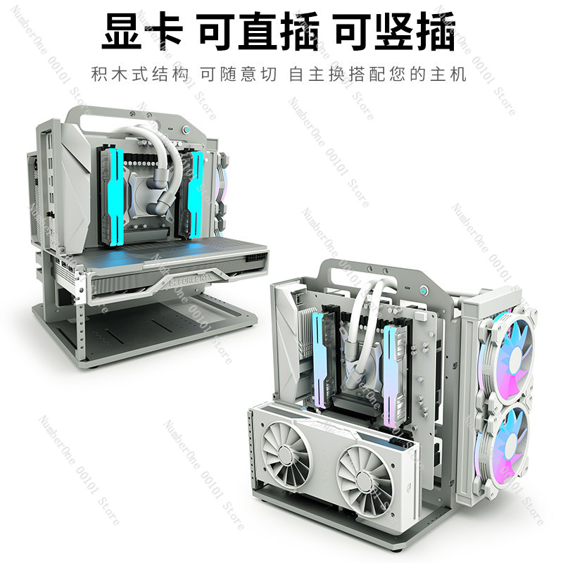 Chassi de Alumínio para Placa  - Aluminum Open Frame Test Bench Water Cooling avaliação e preço